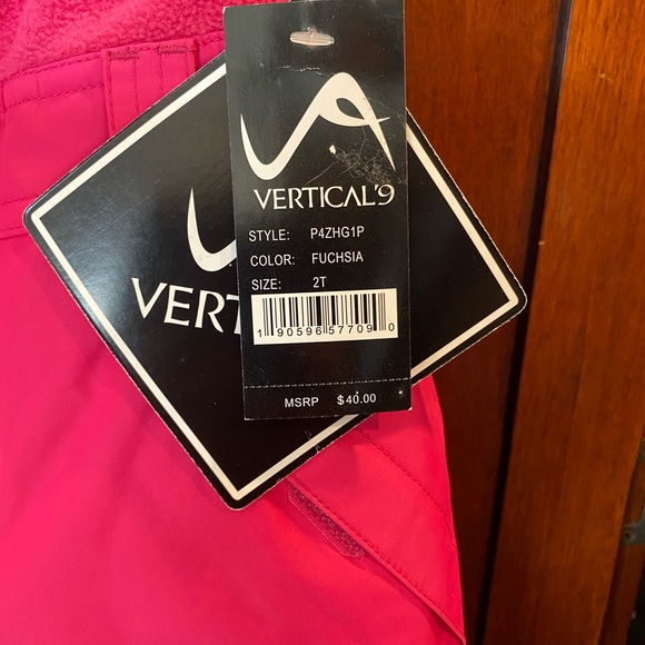 Pink snow pants. Size 2T. New with tags. Vertical 9. - Picture 4 of 4